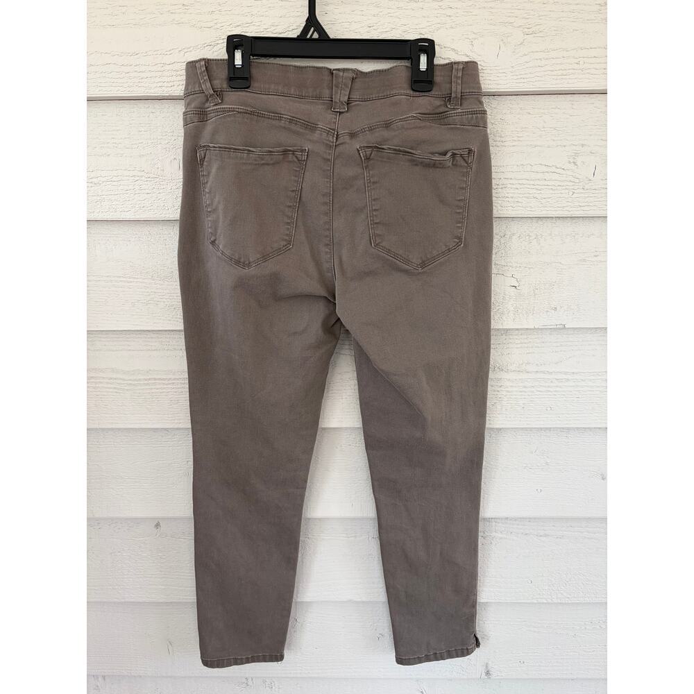 Wit & Wisdom Ab-Solution Skinny Jeans Taupe Brown Mid Rise Stretch Denim Size 4 - Picture 7 of 8